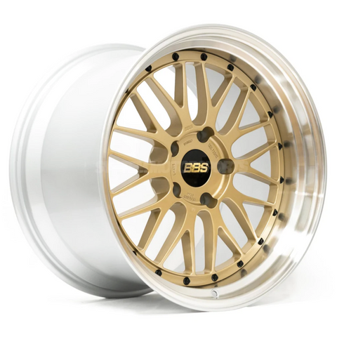 BBS LM 20x9.5 5x112 ET8 Gold Wheel 67mm PFS/Clip Required | LM460GPK