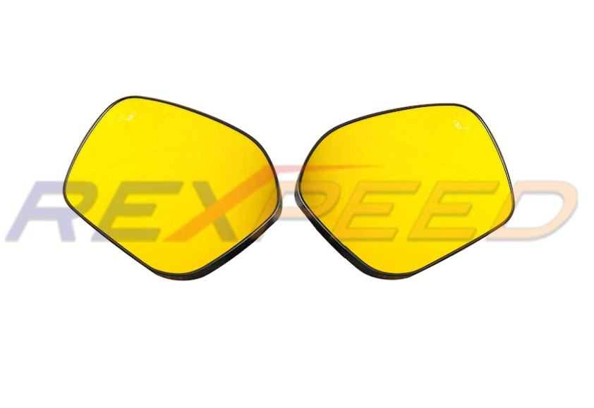 Rexpeed Honda Civic 11th Polarized Yellow Mirrors w/ Heated + BSM - Yellow | H06BSM-Y