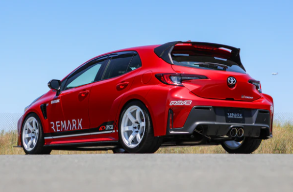 REMARK [23+ GR Corolla] Elite Spec Center Exit Catback Exhaust w/ Burnt Dual Tips, Resonated | RK-C2076T-05TC
