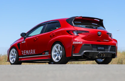 REMARK [23+ GR Corolla] Elite Spec Center Exit Catback Exhaust w/ Stainless Steel Dual Tips, Resonated | RK-C2076T-05C