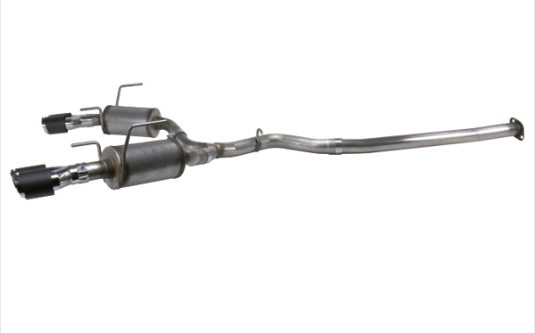 MBRP [15-21 WRX/STI] 3inch Cat Back Dual Split Rear Exit T304 with Carbon Fiber Tips Street version | S48003CF