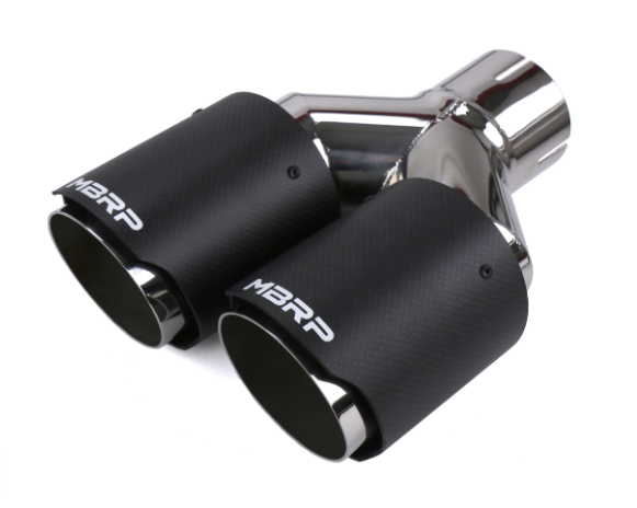 MBRP [15-21 WRX/STI] 3inch Cat Back Dual Split Rear Exit T304 with Carbon Fiber Tips Street version | S48003CF