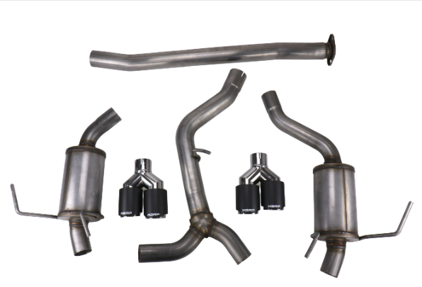 MBRP [15-21 WRX/STI] 3inch Cat Back Dual Split Rear Exit T304 with Carbon Fiber Tips Street version | S48003CF