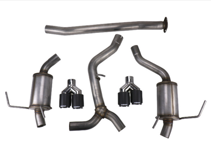 MBRP [15-21 WRX/STI] 3inch Cat Back Dual Split Rear Exit T304 with Carbon Fiber Tips Street version | S48003CF