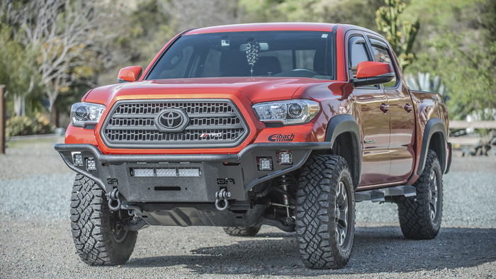 Body Armor 4x4 16-23 Tacoma Desert Series Front Winch Bumper | TC-19337