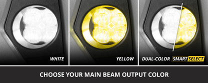 Diode Dynamics 17-25 Subaru BRZ/WRX/Ascent SS3 LED Foxbeam Fog Light Kit - Dual-Color White/Yellow