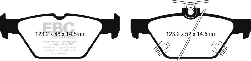 EBC [22-24 WRX] [24 Impreza] Bluestuff NDX Rear Brake Pads - Part Number DP52257NDX
