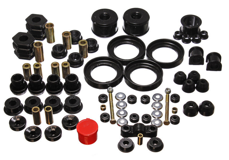 Energy Suspension [96-00 Civic/CRX] Hyper-Flex Master Bushing Set - Black, Part 16.18110G