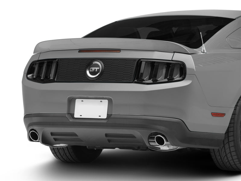Raxiom 10-12 Ford Mustang Vector V2 LED Tail Lights - Gloss Black Housing | Clear Lens