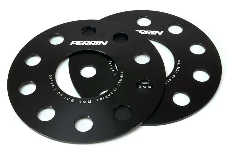 Perrin Performance [23-26 GR Corolla] Wheel Spacers - 3mm Black
