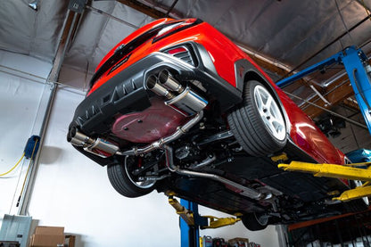 Remark [22-26 WRX] Stainless Steel Quad-Tip Resonated Cat-Back Exhaust - remRK-C4076S-02C