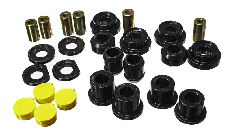 Energy Suspension [06-11 Civic] Rear Lower Trailing Arm and Lower Knuckle Bushing Set - Black Polyurethane, Part Number 16.3123G