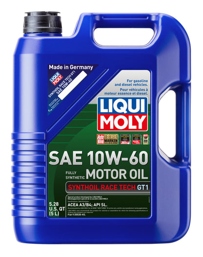 LIQUI MOLY Synthoil Race Tech GT1 Motor Oil SAE 10W-60, 5 Liter - Part Number LQM2024
