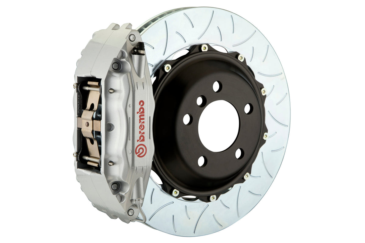 Brembo [04-17 STI] Front GT Big Brake Kit - 4-Piston Cast Calipers, 355x32mm 2-Piece Slotted Rotors - Silver