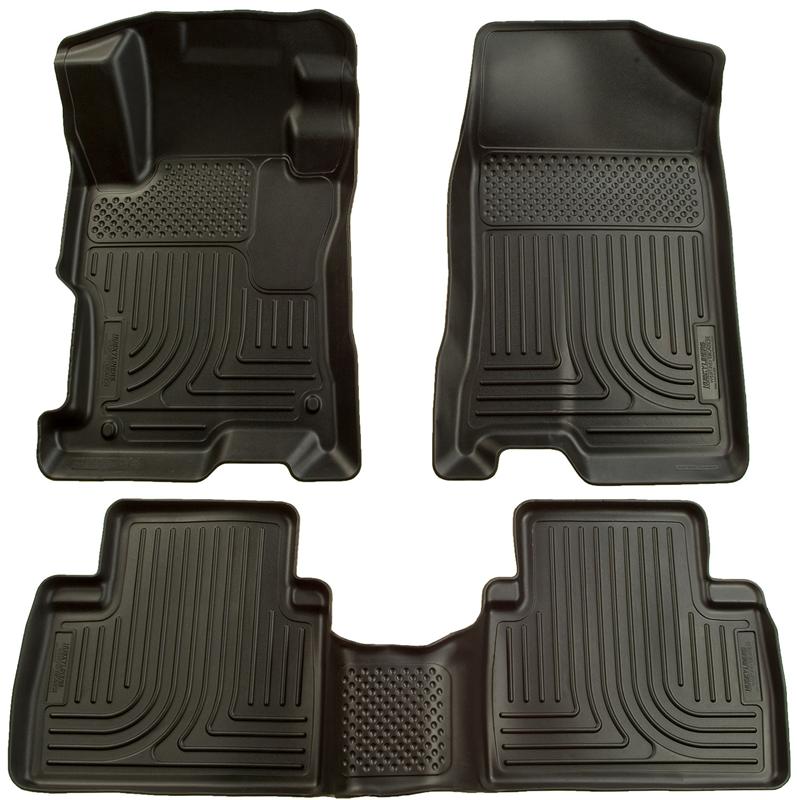 Husky Liners [12-13 Civic] WeatherBeater Front and 2nd Seat Floor Liners - Black
