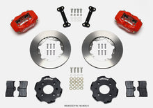 Wilwood [92-95 Civic] [93-97 Civic del Sol] Forged Dynalite Front Hat Brake Kit - 11.00-Inch Rotor, Red Calipers
