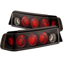 ANZO [88-91 Civic] Tail Light Assembly - Clear Lens, Black Housing, Pair - ANZ221053