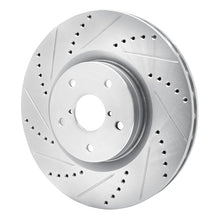 DFC [05-20 WRX STI] Front Left Drilled and Slotted Brake Rotor - Silver, Part Number DFС631-13016L