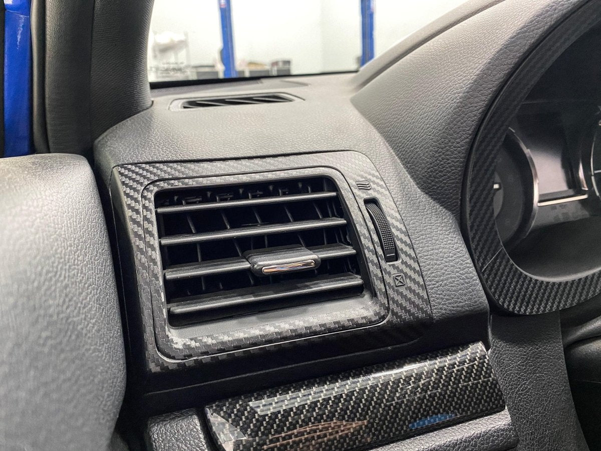 AC Vent 3D Carbon Blackout Overlays - 2015 - 2021 WRX / STI / 2014 - 2018 Forester / 2013 - 2017 Crosstrek - JDMuscleInterior15WRXACVENT3D