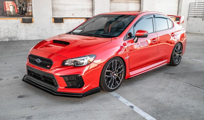 AeroflowDynamics [15 - 21 WRX/STI] Front Splitter V6 - JDMuscleFront Wind SplitterAFD-VA-AL-STISPLT-V6STI LIPNo liner