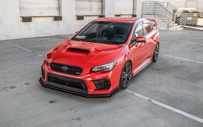 AeroflowDynamics [15 - 21 WRX/STI] Front Splitter V6 - JDMuscleFront Wind SplitterAFD-VA-AL-STISPLT-V6STI LIPNo liner