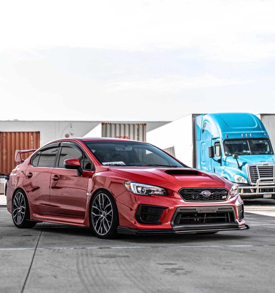 AeroflowDynamics [15 - 21 WRX/STI] Front Splitter V6 - JDMuscleFront Wind SplitterAFD-VA-AL-STISPLT-V6STI LIPNo liner