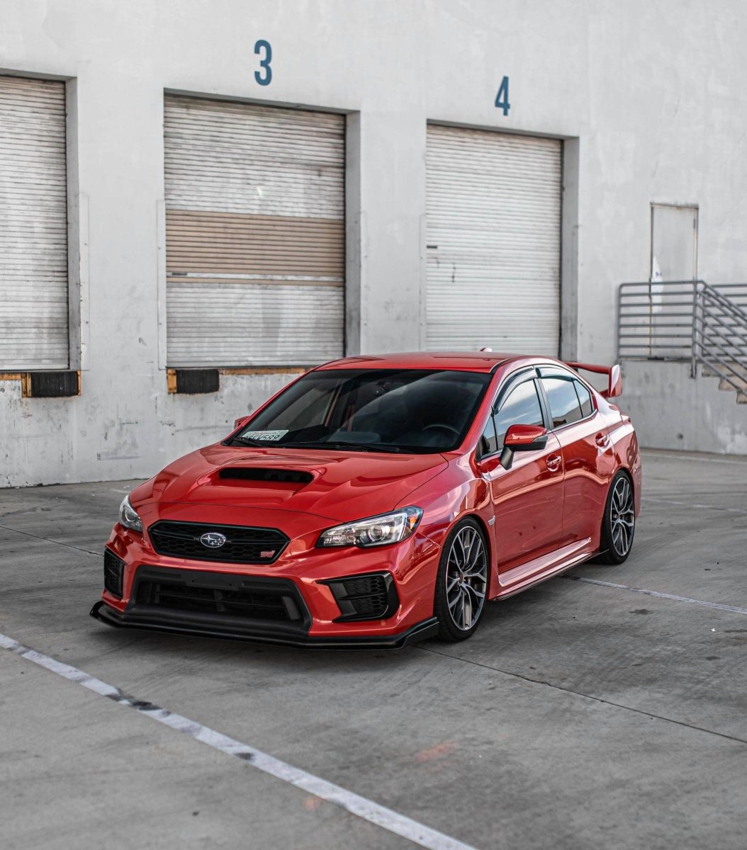 AeroflowDynamics [15 - 21 WRX/STI] Front Splitter V6 - JDMuscleFront Wind SplitterAFD-VA-AL-STISPLT-V6STI LIPNo liner