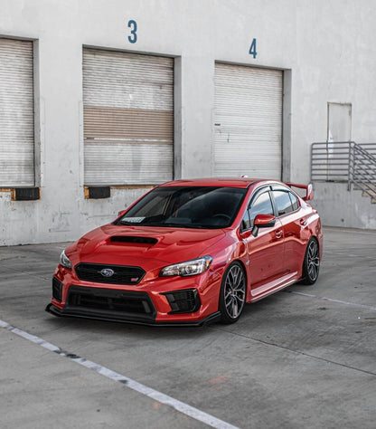 AeroflowDynamics [15 - 21 WRX/STI] Front Splitter V6 - JDMuscleFront Wind SplitterAFD-VA-AL-STISPLT-V6STI LIPNo liner