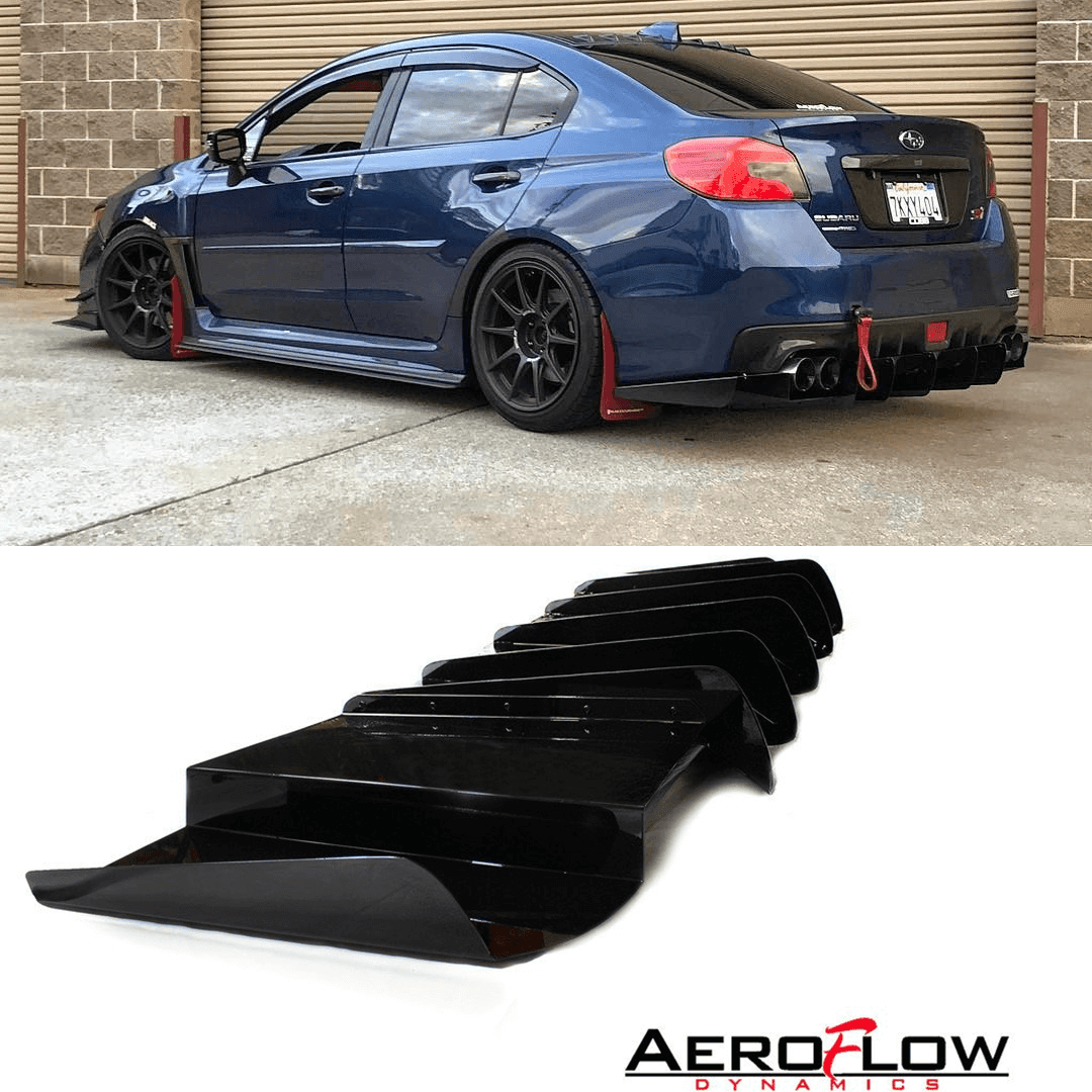 AeroflowDynamics [15 - 21 Wrx/Sti] Rear Diffuser V1 - JDMuscleDiffusers and Vortex GeneratorsAFD-VA-AL-DIFF-V1-MBKMatte black