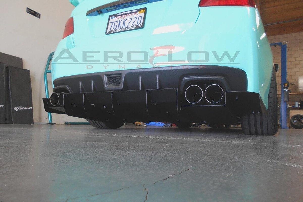 AeroflowDynamics [15 - 21 Wrx/Sti] Rear Diffuser V1 - JDMuscleDiffusers and Vortex GeneratorsAFD-VA-AL-DIFF-V1-MBKMatte black