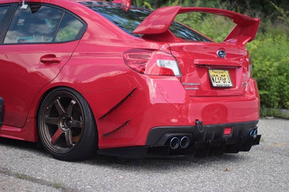 AeroflowDynamics [15 - 21 Wrx/Sti] Rear Diffuser V1 - JDMuscleDiffusers and Vortex GeneratorsAFD-VA-AL-DIFF-V1-MBKMatte black