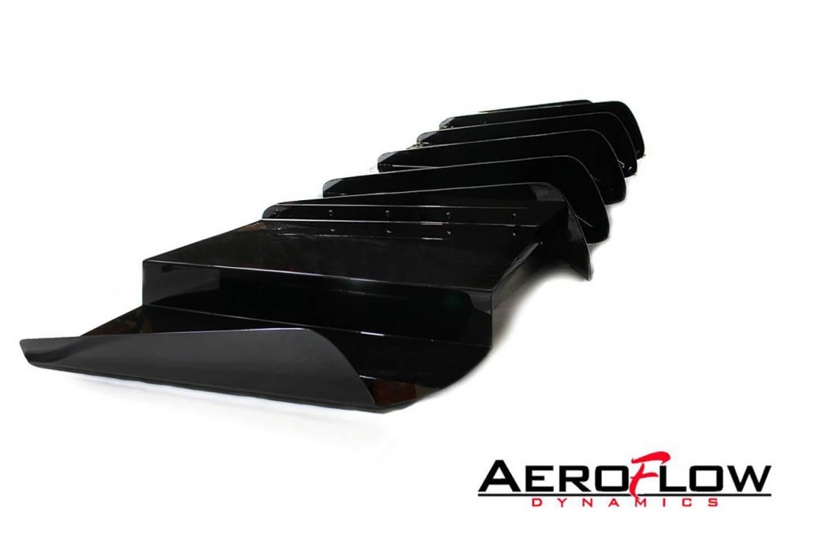 AeroflowDynamics [15 - 21 Wrx/Sti] Rear Diffuser V1 - JDMuscleDiffusers and Vortex GeneratorsAFD-VA-AL-DIFF-V1-MBKMatte black