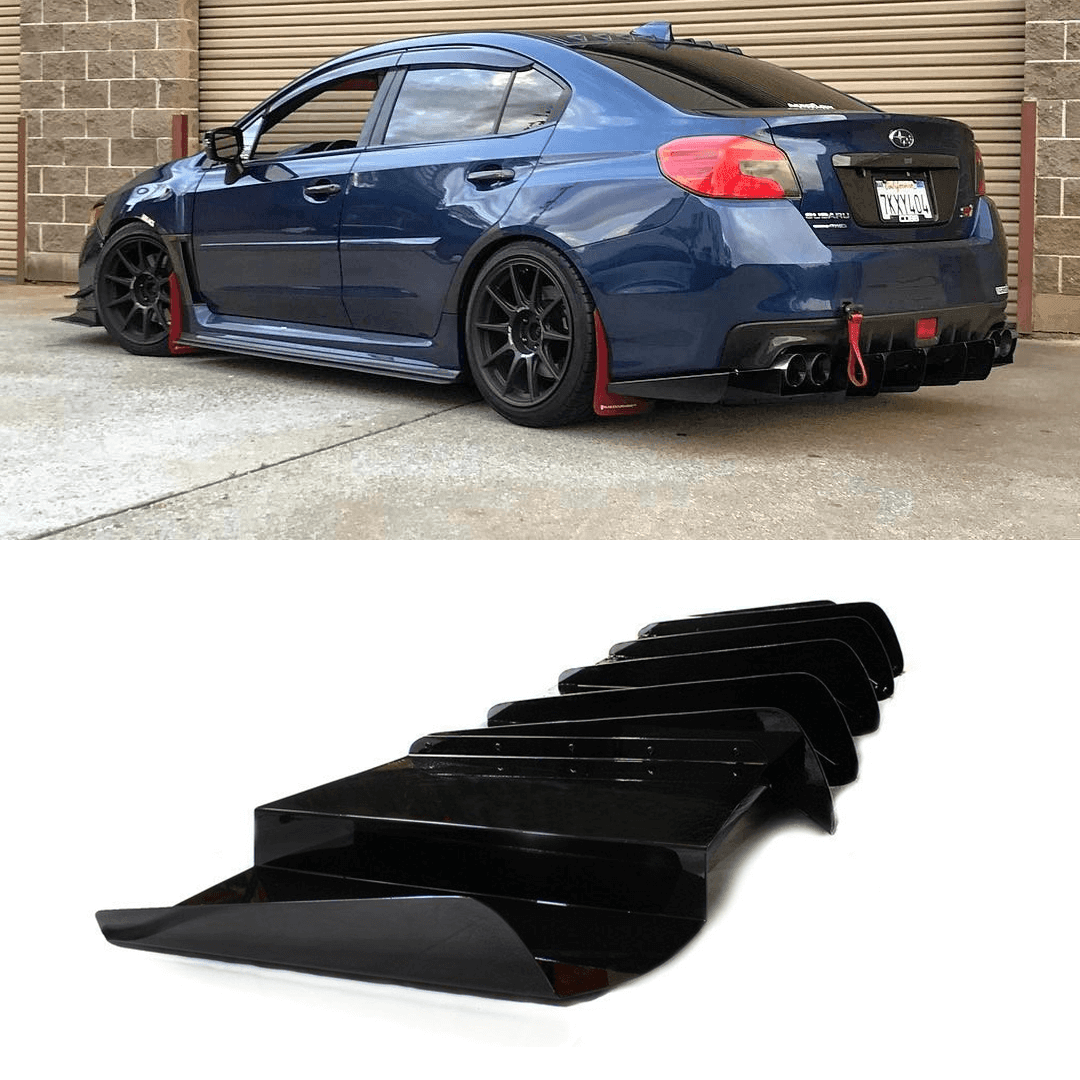 AeroflowDynamics [15 - 21 Wrx/Sti] Rear Diffuser V1 - JDMuscleDiffusers and Vortex GeneratorsAFD-VA-AL-DIFF-V1-GBKGloss jet black