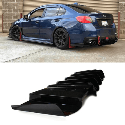 AeroflowDynamics [15 - 21 Wrx/Sti] Rear Diffuser V1 - JDMuscleDiffusers and Vortex GeneratorsAFD-VA-AL-DIFF-V1-GBKGloss jet black