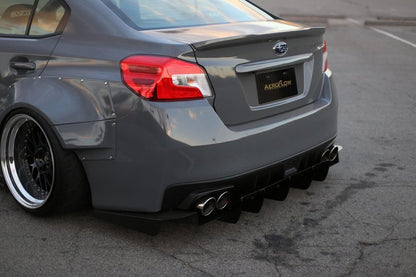 AeroflowDynamics [15 - 21 Wrx/Sti] Rear Diffuser V1 - JDMuscleDiffusers and Vortex GeneratorsAFD-VA-AL-DIFF-V1-MBKMatte black