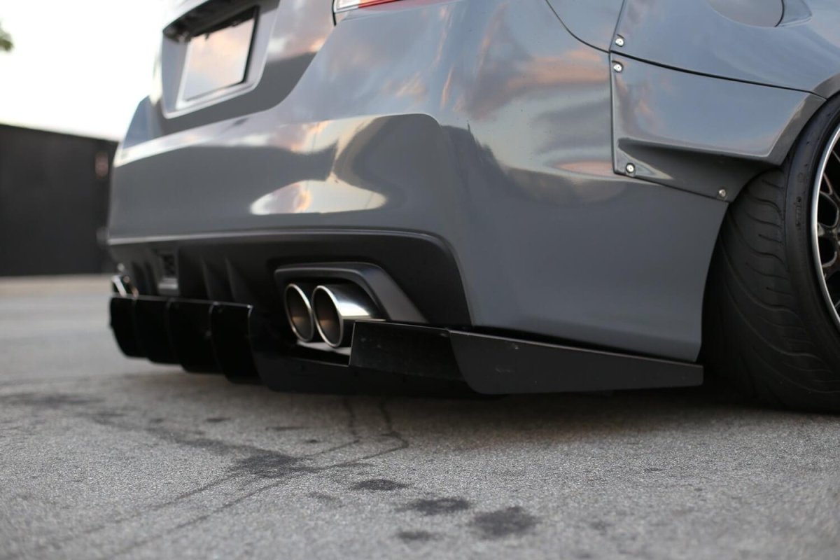 AeroflowDynamics [15 - 21 Wrx/Sti] Rear Diffuser V1 - JDMuscleDiffusers and Vortex GeneratorsAFD-VA-AL-DIFF-V1-MBKMatte black