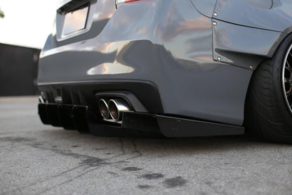 AeroflowDynamics [15 - 21 Wrx/Sti] Rear Diffuser V1 - JDMuscleDiffusers and Vortex GeneratorsAFD-VA-AL-DIFF-V1-MBKMatte black