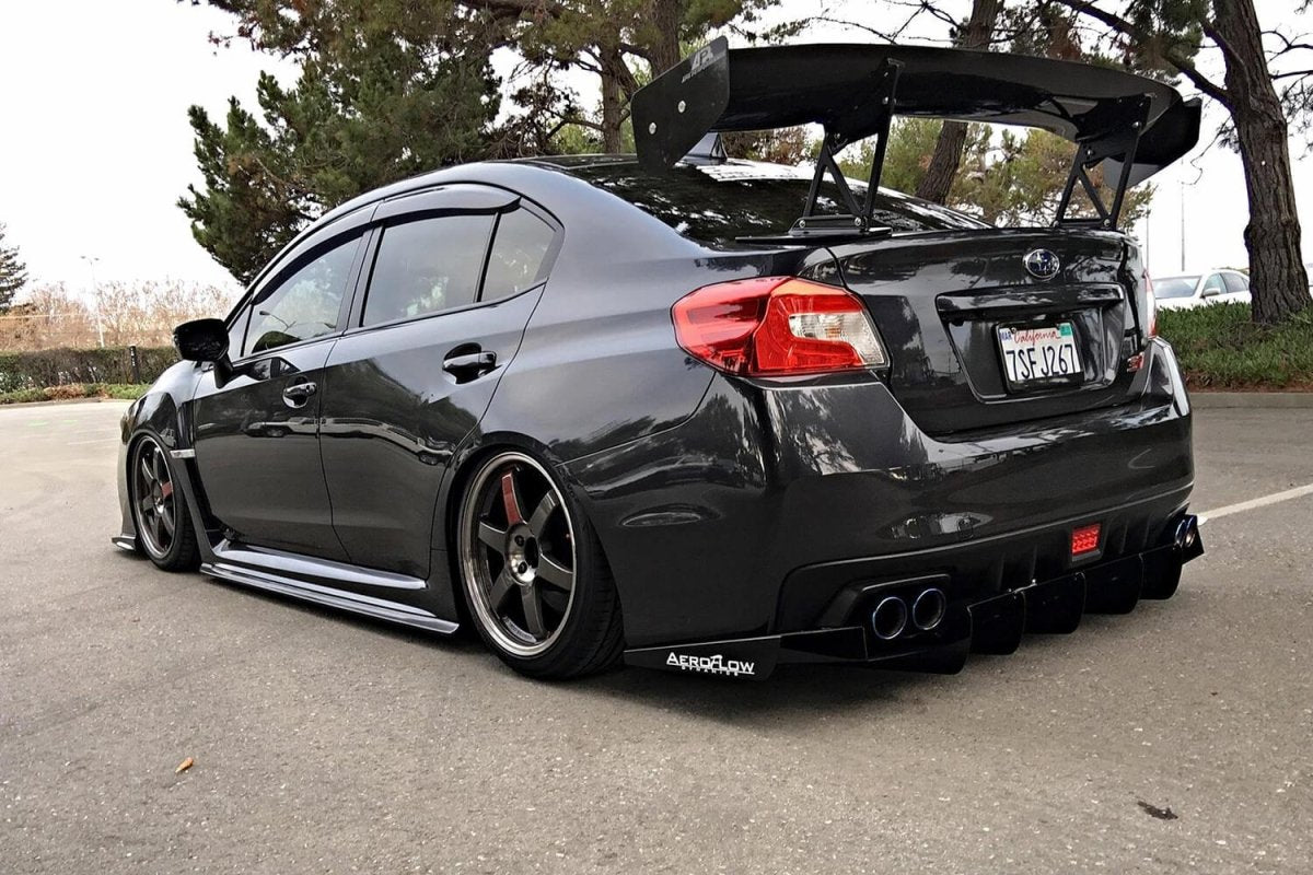 AeroflowDynamics [15 - 21 Wrx/Sti] Rear Diffuser V1 - JDMuscleDiffusers and Vortex GeneratorsAFD-VA-AL-DIFF-V1-MBKMatte black