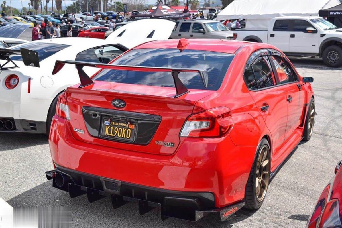 AeroflowDynamics [15 - 21 Wrx/Sti] Rear Diffuser V1 - JDMuscleDiffusers and Vortex GeneratorsAFD-VA-AL-DIFF-V1-MBKMatte black