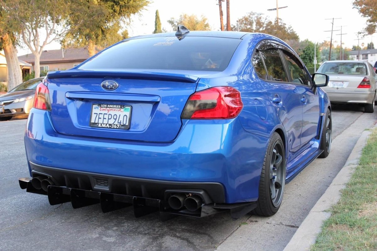 AeroflowDynamics [15 - 21 Wrx/Sti] Rear Diffuser V1 - JDMuscleDiffusers and Vortex GeneratorsAFD-VA-AL-DIFF-V1-MBKMatte black