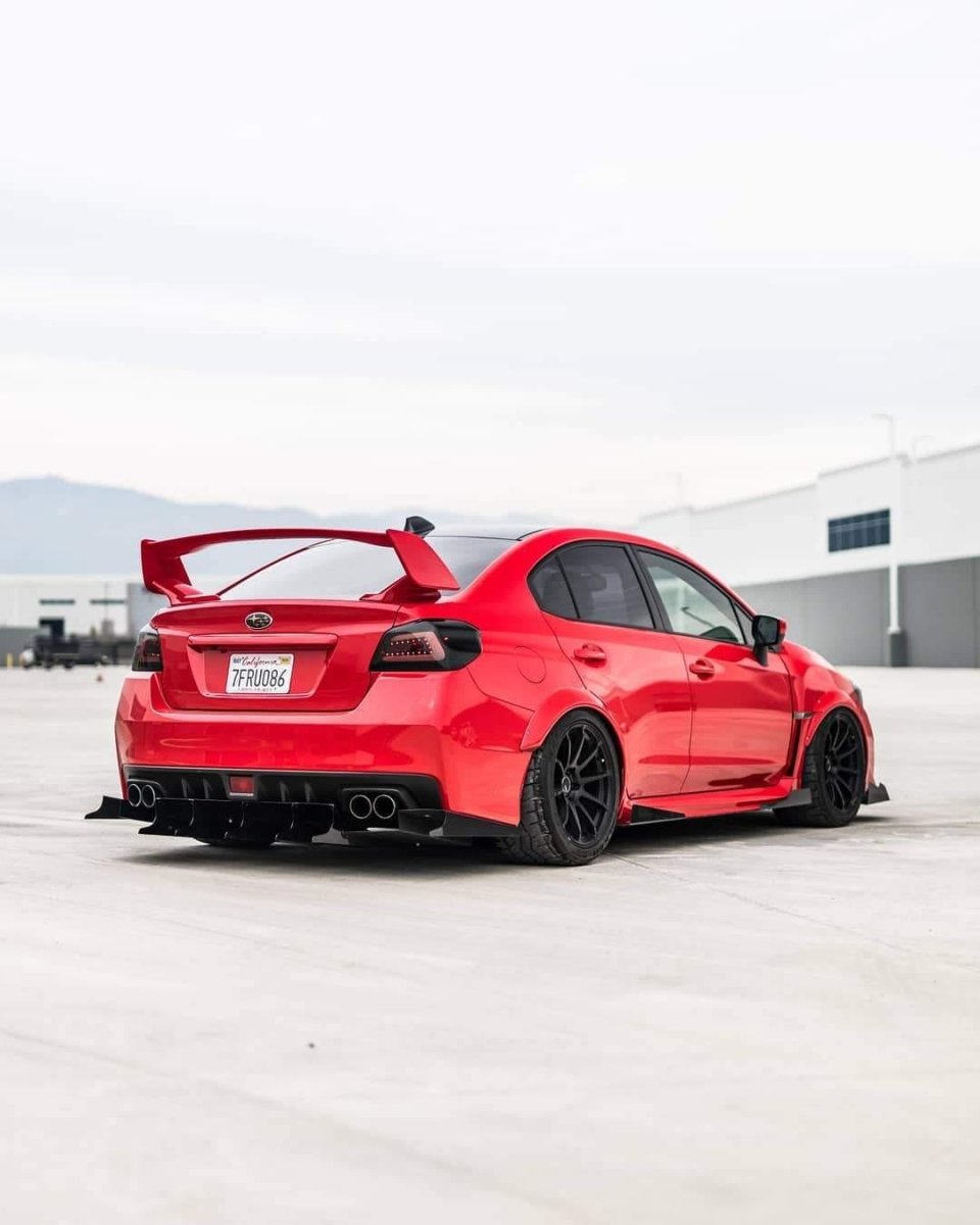 AeroflowDynamics [15 - 21 Wrx/Sti] Rear Diffuser V5 (Aggressive) - JDMuscleDiffusers and Vortex GeneratorsAFD-VA-AL-DIFF-V5-GBKGloss jet black