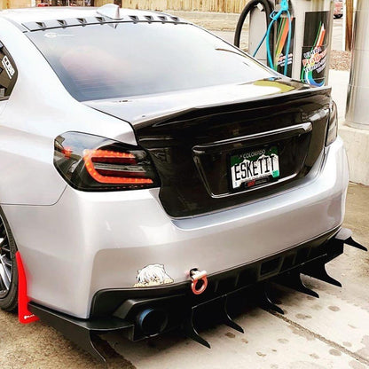 AeroflowDynamics [15 - 21 Wrx/Sti] Rear Diffuser V5 (Aggressive) - JDMuscleDiffusers and Vortex GeneratorsAFD-VA-AL-DIFF-V5-MBKMatte black