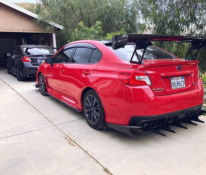 AeroflowDynamics [15 - 21 Wrx/Sti] Rear Diffuser V5 (Aggressive) - JDMuscleDiffusers and Vortex GeneratorsAFD-VA-AL-DIFF-V5-GBKGloss jet black