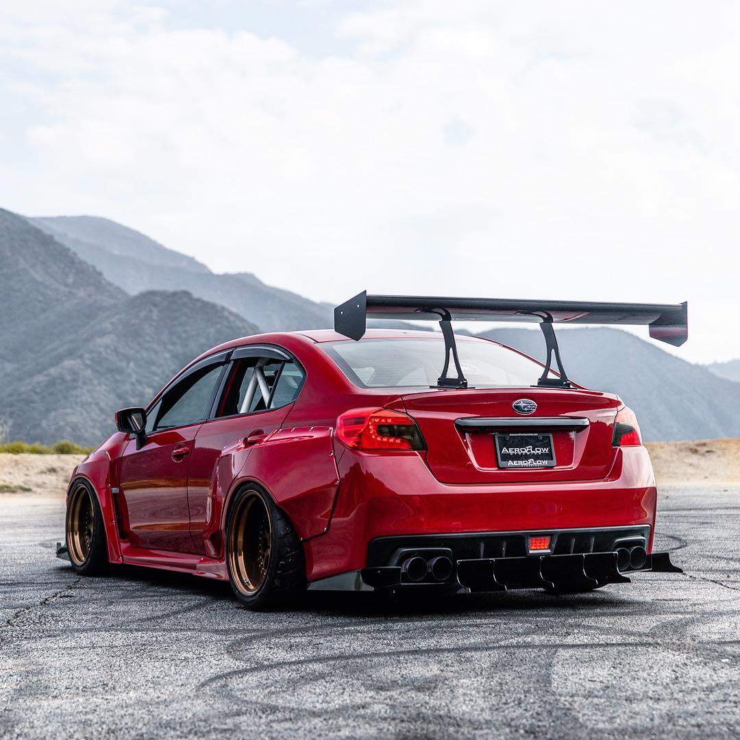 AeroflowDynamics [15 - 21 Wrx/Sti] Rear Diffuser V5 (Aggressive) - JDMuscleDiffusers and Vortex GeneratorsAFD-VA-AL-DIFF-V5-MBKMatte black