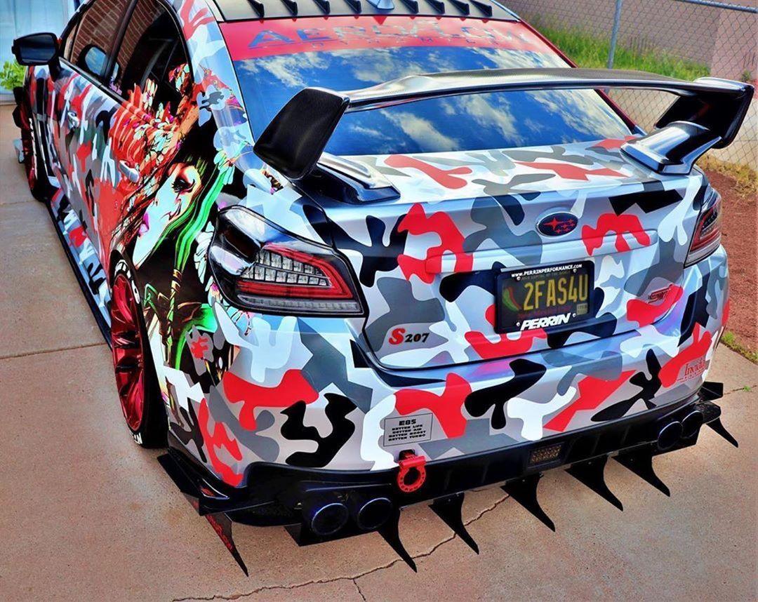 AeroflowDynamics [15 - 21 Wrx/Sti] Rear Diffuser V5 (Aggressive) - JDMuscleDiffusers and Vortex GeneratorsAFD-VA-AL-DIFF-V5-GBKGloss jet black