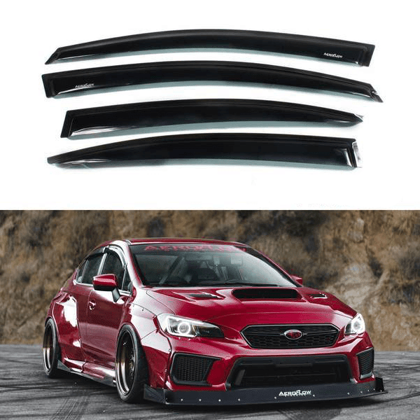 AeroflowDynamics [15 - 21 Wrx/Sti] Window Visors - JDMuscleRain GuardsVA-VISOR