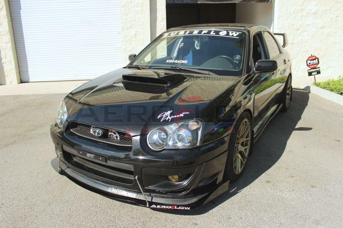 AeroflowDynamics 2004 - 2005 Subaru Wrx/Sti Front Splitter V2 - JDMuscleFront Wind Splittersku-15917603331Subaru Front Splitter 2004 - 2005 WRX/STI