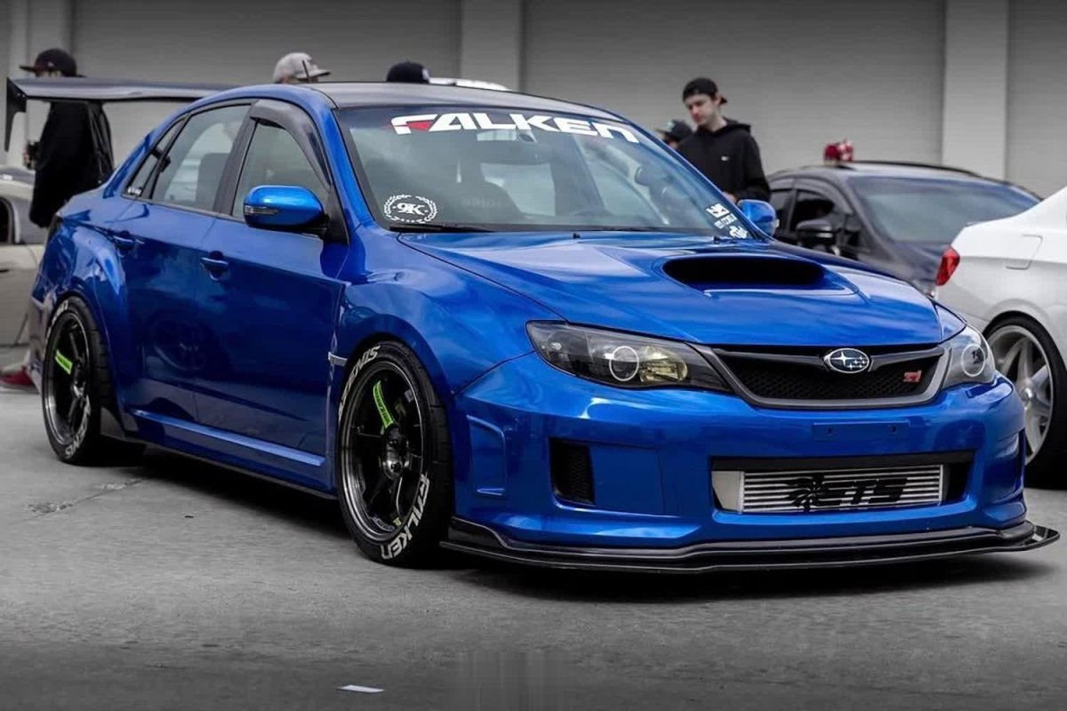 AeroflowDynamics 2008 - 2014 Subaru Wrx/Sti Carbon Fiber Front Splitter - JDMuscleFront Wind Splittersku-5616910275STI LIP