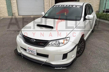 AeroflowDynamics 2008 - 2014 Subaru Wrx/Sti Front Splitter V2 - JDMuscleFront Wind SplitterAFD-08WRX-AL-SPLT-V2-STISTI LIP