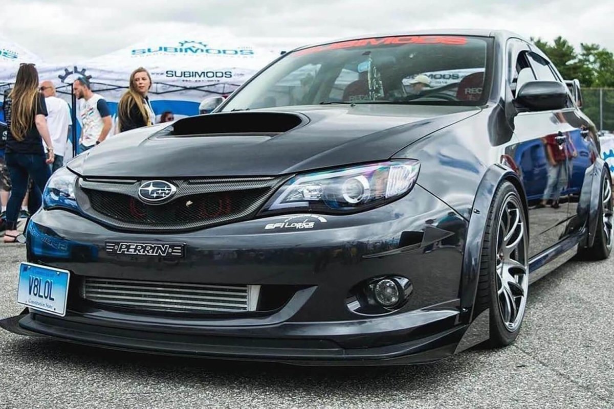 AeroflowDynamics 2008 - 2014 Subaru Wrx/Sti Front Splitter V2 - JDMuscleFront Wind SplitterAFD-08WRX-AL-SPLT-V2-STISTI LIP
